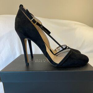 NIB Sole Society Julianne Hough "Audra" Black Heels - Size 10